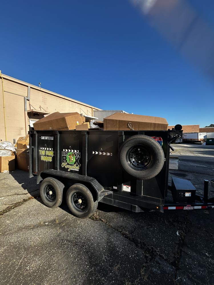 Brown Box Recycled trailer ready for delivery